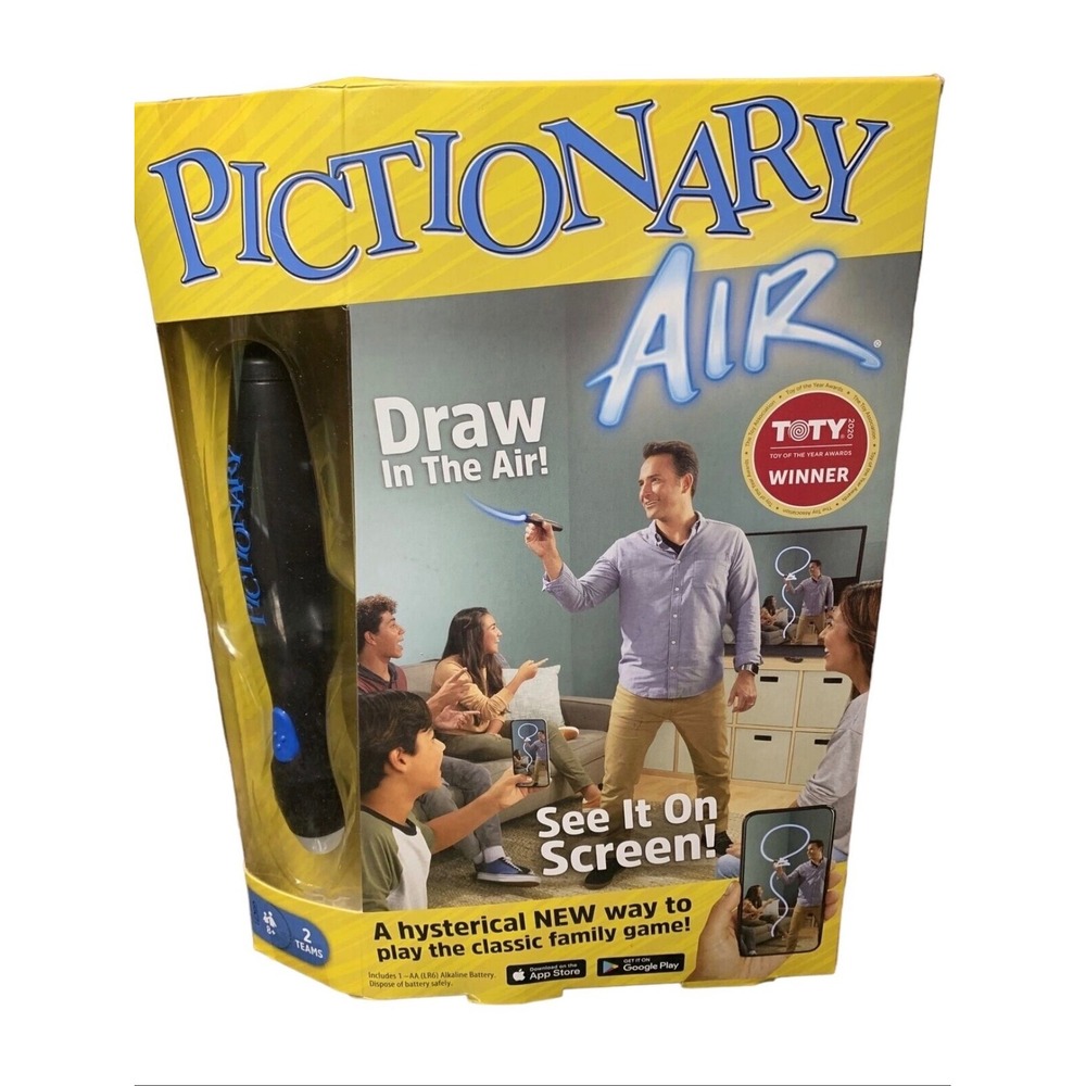 Mattel Pictionary Air Interactive Family Game Night Digital Drawing Pen GGC71